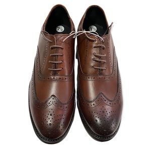 NWOT Thursday Boot Company Aviator Wingtip Dress Shoes Mens Coffee Brown 7.5